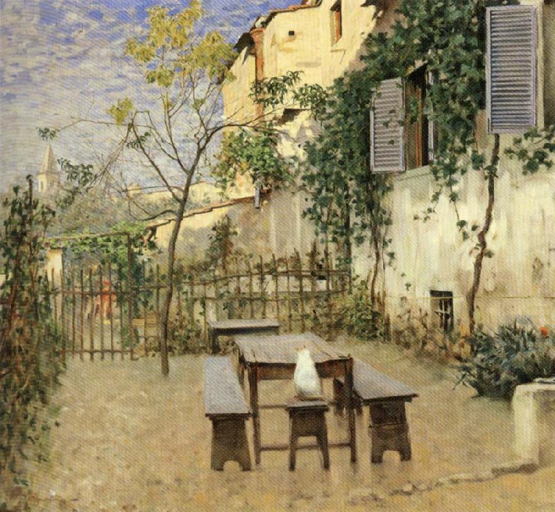 Telemaco signorini Settignano,September Morning china oil painting image